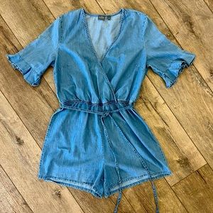 New York & Company Soho Jeans Romper